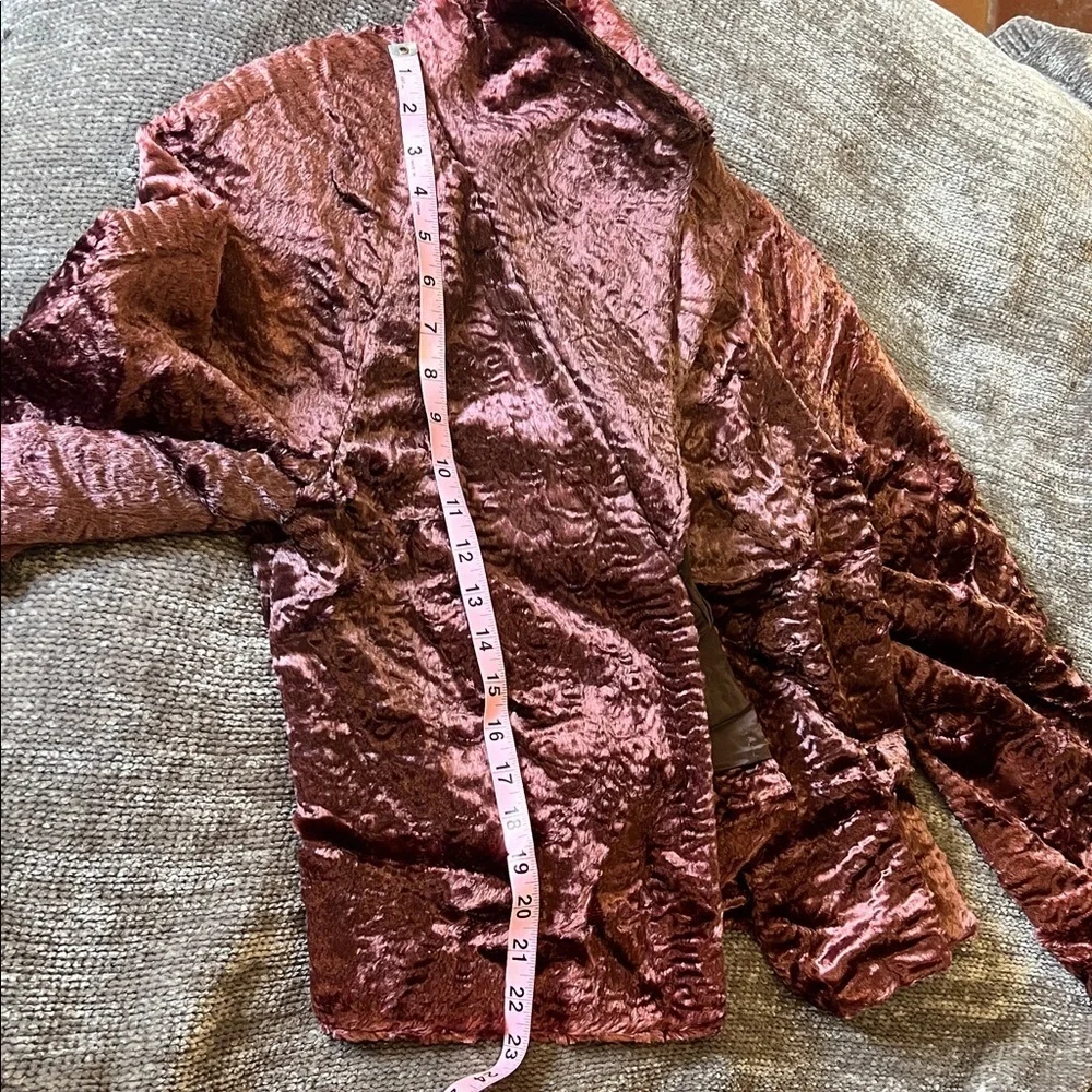 Peck & Peck Vintage Burgundy Velvet Blazer Petite M